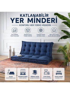 Colormix Katlanabilir Yer Minderi 130X70 cm Çok Amaçlı Zemin Minderi