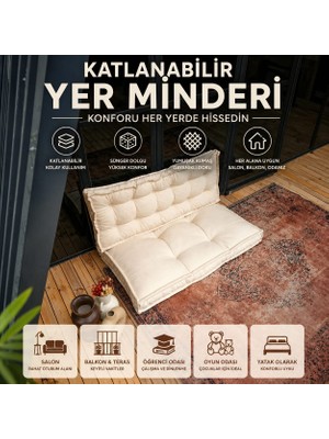 Colormix Katlanabilir Yer Minderi 130X70 cm Çok Amaçlı Zemin Minderi
