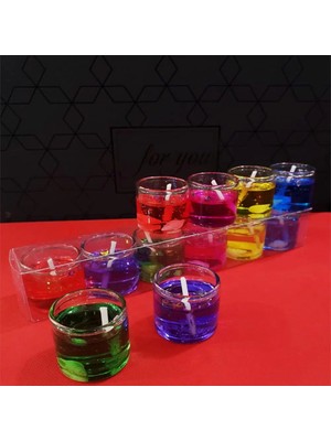 Uravas Store 6 Lı Jel Renkli Mum
