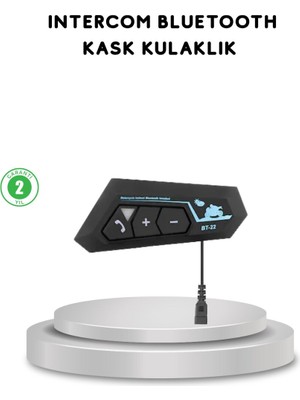 Uravas Store BT22 Kask Bluetooth Kulaklık 5.0 Gürültü Engelleyici ve Eller Serbest Kullanım