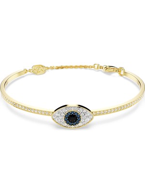 Swarovski Symbolica Bangle Bileklik Evil Eye Maviari Altin Rengi Kaplama S
