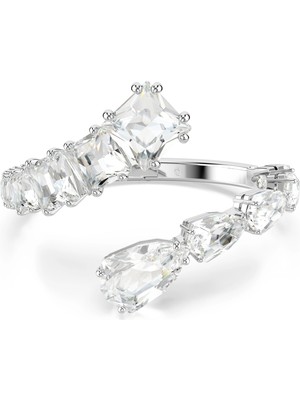 Swarovski Matrix Bangle Bileklikixed Cuts Beyaz Rodyum Kaplama M
