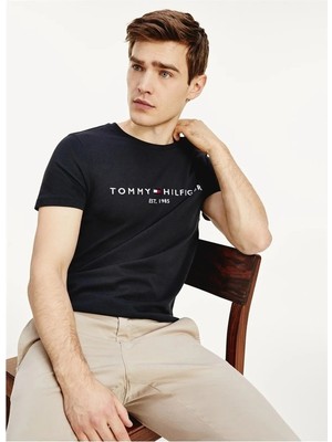 Tommy  Sıfır Yaka Erkek T-Shirt