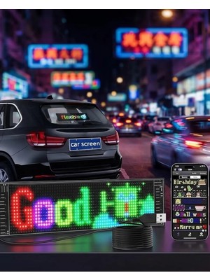 Astraltech Rgb Kayan Yazı LED Panel Telefon Kontrollü Animasyonlu Akıllı Ekran