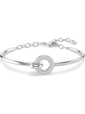 Swarovski Dextera Bileklik Yuvarlak Kesim Beyaz Rodyum Kaplama