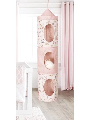 Uravas Store Baby 3 Gözlü Kullanışlı Düzenleyici Çok Amaçlı Organizer Kutu (Pembe)