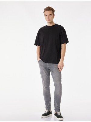 Koton Normal Bel Pamuklu Cepli Skinny Fit Jean Pantolon - Michael Jean