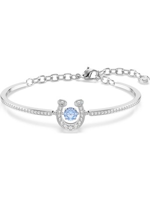 Swarovski Symbolica Bileklik Yuvarlak Kesim Pave At Naliavi Rodyum Kaplama M