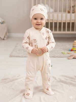 By Bubbles %100 Organik Pamuk Kız Bebek Tulum
