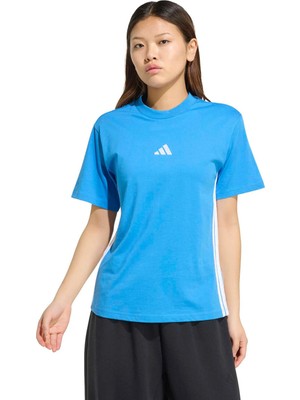 Adidas W 3s Sj T Mavi Kadın Kısa Kol T-Shirt