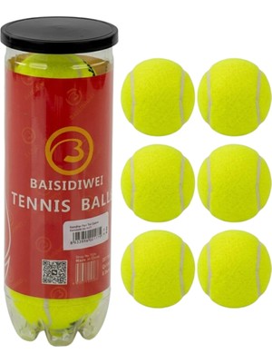 HERŞEYBURDAMODA Tenis Topu 6’lı Set Antrenman Maç Için Dayanıklı Toplar