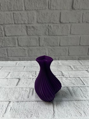 Luord - Store 5 cm Mor Kalp Formlu Mini Vazo Modern Mini Dekor Ürünü - Lisinya