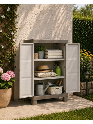Csb Store Plastik Çok Amaçlı Dolap Bahçe Balkon Depolama Dolabı 65X45X97 cm