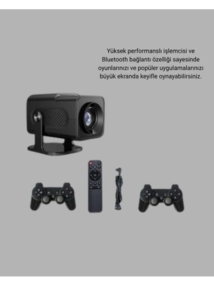 Luord - Store Android Projeksiyon Game Box – 1280X720P Hd Çözünürlük, Bluetooth,hdmı ve USB Girişli - Lisinya