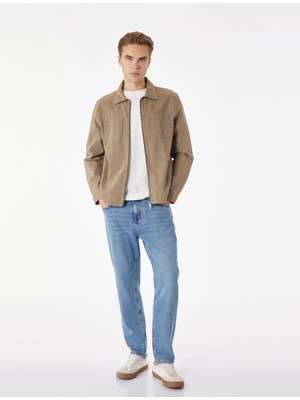 Koton Pamuklu Regular Fit Normal Bel Tapered Jean Pantolon - Joe Jean