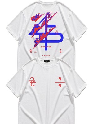 Fuddy Moda Unisex Bon Iver A Million Sırt Baskılı Tişört, Oversize Indie Folk Band Temalı T-Shirt