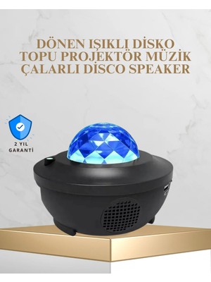 Ulu Pazarlama Bluetooth & USB Müzik Çalar Gece Lambası – 50 m² Kapsama, Uzaktan Kumanda