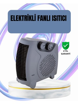 Ulu Pazarlama Fanlı Oda Isıtıcısı Termostat Kontrollü Soğuk Hava Üfleme Modu