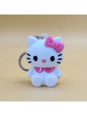 Brand House Çok Renkli 3D Hello Kitty Anahtarlık Charm Sevimli Kedi Çanta Süsü Bag Charm Hediyelik