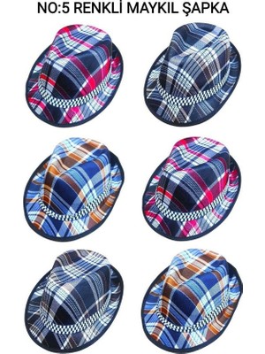 Ulu Pazarlama No-5 Renkli Maykıl Şapka (5570)