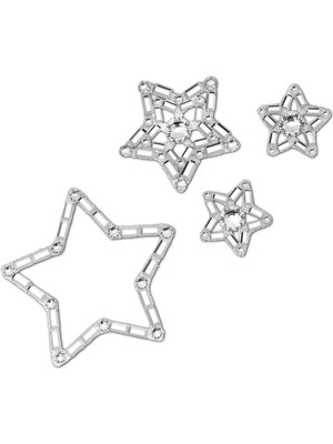 Swarovski Body Jewel Set Star Beyaz