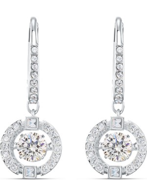 Swarovski Sparkling Dc Drop Küpebeyazrodyum Kaplama
