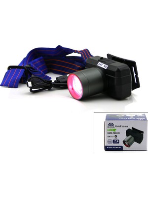Ulu Pazarlama Şarjlı 30W Kafa Lambası Fener 1 LED USB - Type-C Kademe Işık Ayarı - Flaşör (5570)