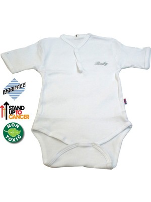 Sema Baby Yarım Kol Kaşkorse Badi (Body) - Beyaz  12-18 Ay