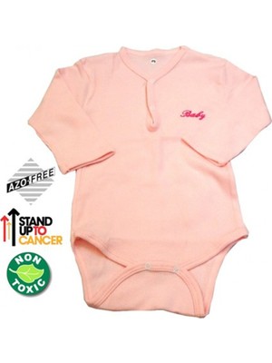 Sema Baby Uzun Kol Kaşkorse Badi (Body) - Pembe  6-12 Ay