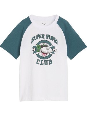 Puma Super Unisex Çocuk Beyaz Tişört