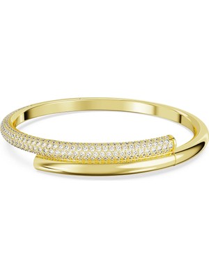 Swarovski Dextera Bangle Bileklik Beyaz Sari Altin Rengi Kaplama L