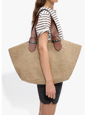Parfois Kadın Içi Çıkarılabilir Hasır Görünümlü Shopper Çanta