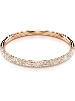 Swarovski Meteora Bileklik Kar Pavé Beyaz Pembe Altin Rengi Kaplama M