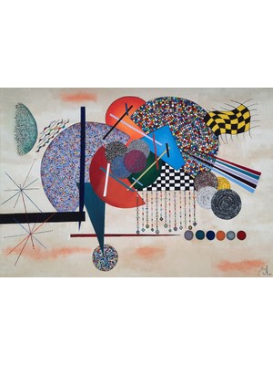 Galeri Mavi Asymetrical Abstract | Özgün El Yapımı Akrilik Tablo | 70X100 cm