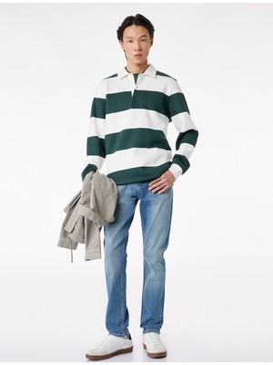 Koton Normal Bel Cepli Slim Fit Jean Pantolon - Brad Jean