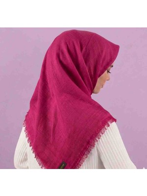 Özense Flamlı Pamuklu Terletmeyen 4 Mevsim Kullanılabilir 100X100 cm Vişne Çürüğü Renkli Eşarp