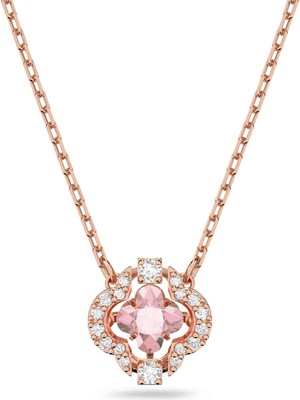 Swarovski Sparkling Dc Clover Kolyepembepembe Altin Rengi Kaplama