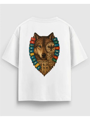 Beyaz Oversize Erkek Tişörtü