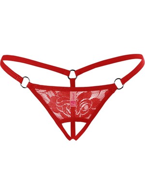 Luord - Store Ağı Açık Dantelli Büyük Beden Fantezi G String