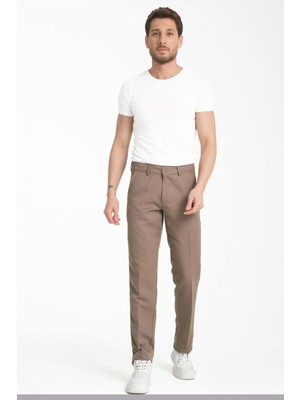 Caserta Regular Fit Erkek Armürlü Keten Pantolon - 7635