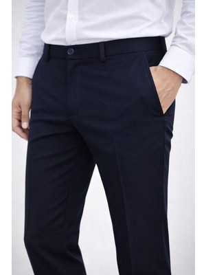 Caserta Regular Fit Erkek Armürlü Keten Pantolon - 7635