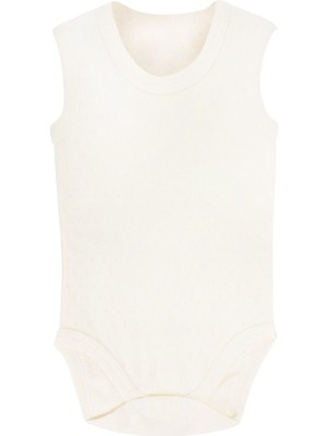 Sema Baby Jakarlı Askılı Badi (Body) - Beyaz 12-18 Ay