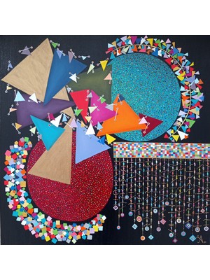 Galeri Mavi “milky Way” Imzalı Özgün El Yapımı Akrilik Tablo 70X70 cm Modern Soyut Kanvas Çerçevesiz