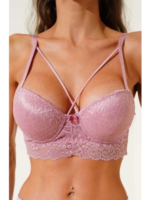Ecem Yıldız Bralet Dantelli Desteksiz Sütyen