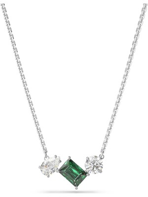 Swarovski Mesmera Kolye Mixed Cut Yeşil Rodyum Kaplama