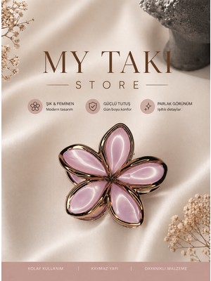 My Takı Store Lotus Mandal Toka Xl (8cm)