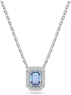 Swarovski Millenia Dancing Kolye Octagon Cut Mavi Rodyum Kaplama