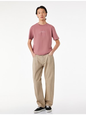 Koton Normal Bel Pamuklu Vintage Straight Fit Jean Pantolon