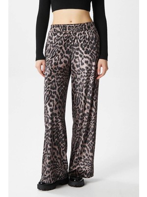 Luord - Store Leopar Desen Pantolon
