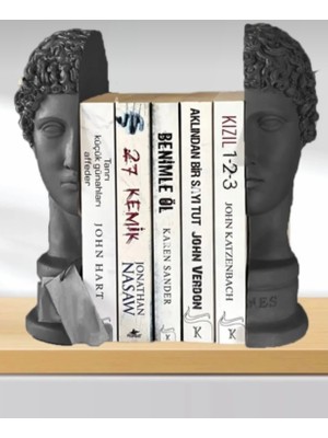 Glow Designing Ev Dekor Büyük Boy Hermes Kitap Desteği Kitap Tutucu Beyaz Biblo Büst Heykel Kitaplık Aksesuar